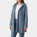 PlushCardi  - Plush Hooded Cardigan Coat Layering Indoors