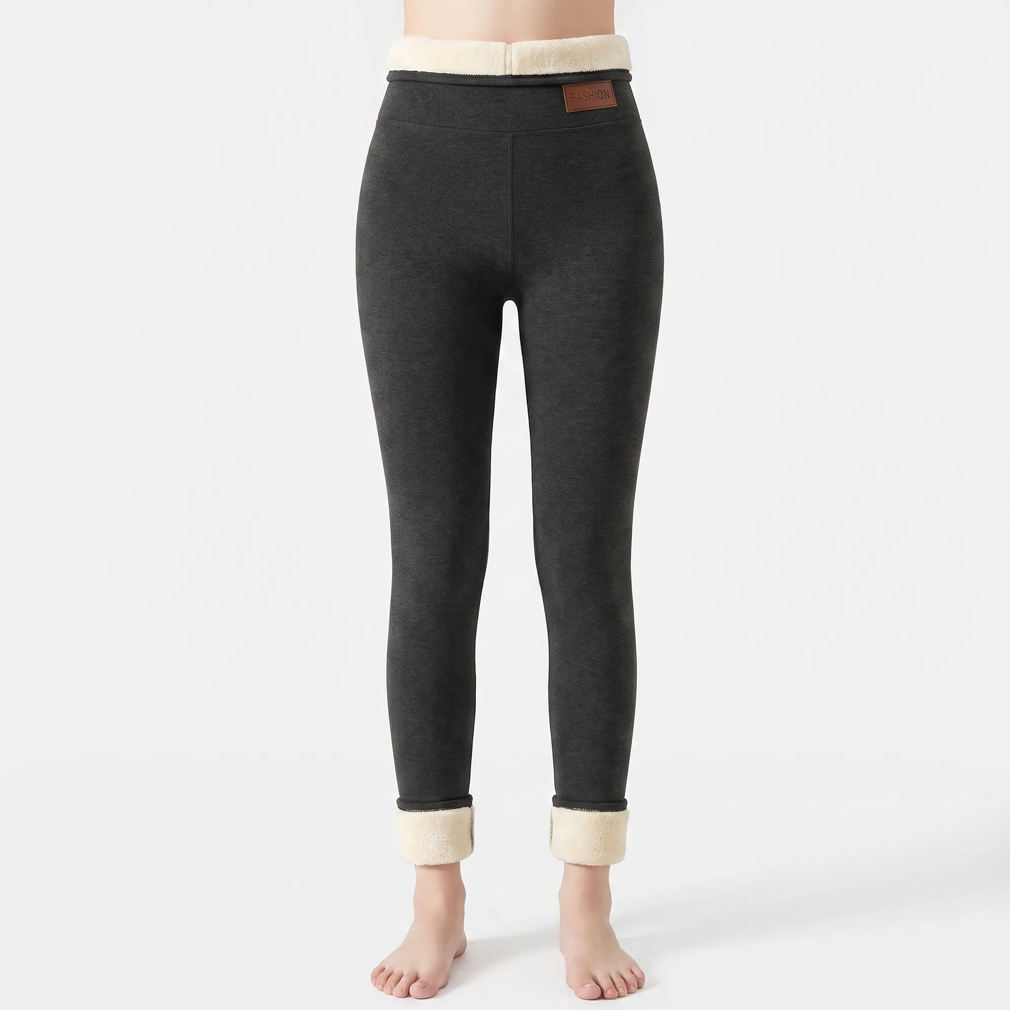 PlushLegs  - High-Waisted Thermal Leggings Winter Layering