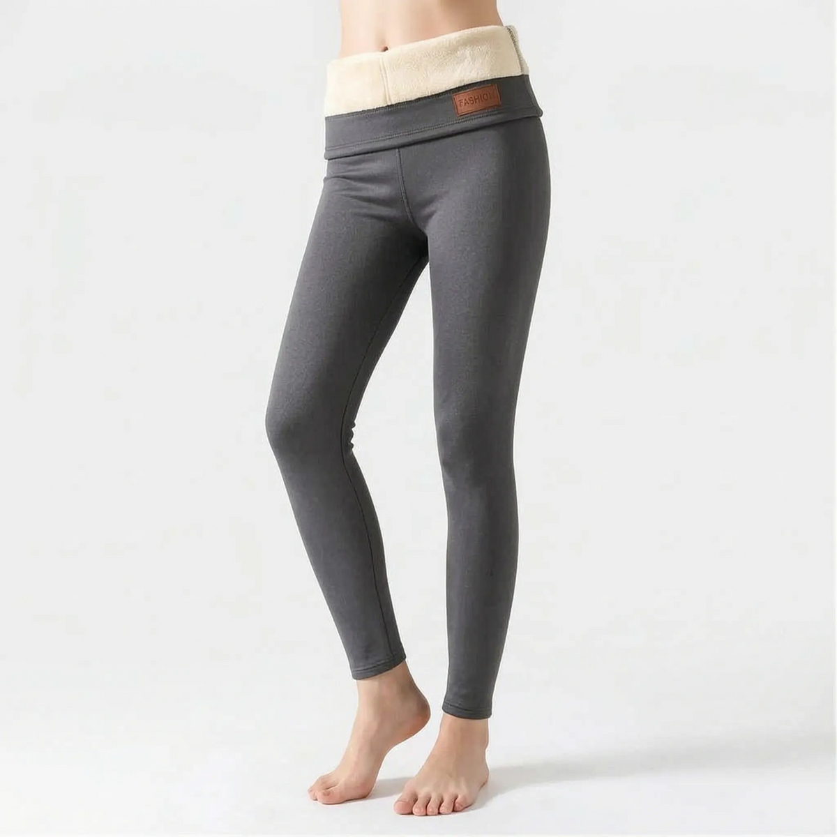 PlushLegs  - High-Waisted Thermal Leggings Winter Layering