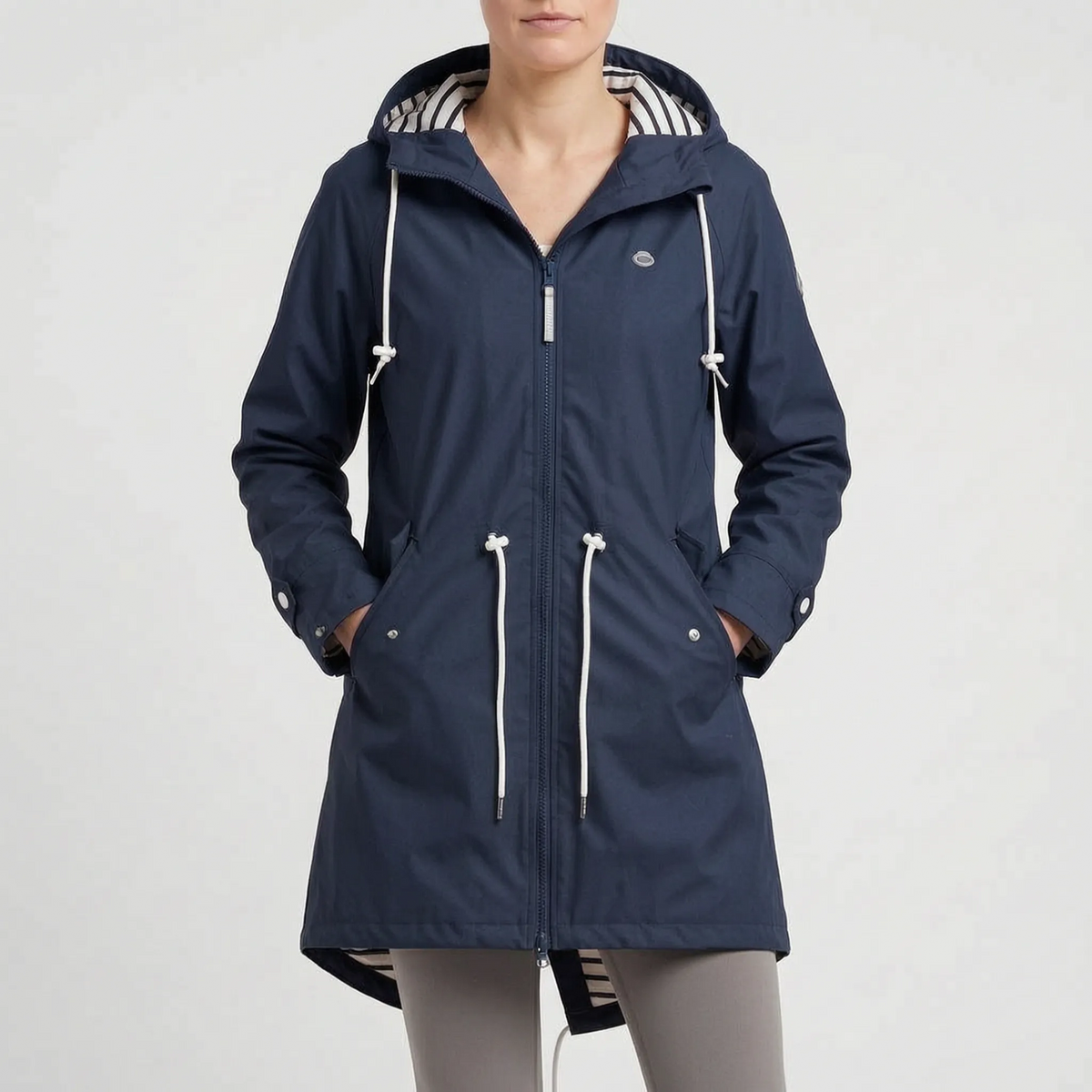 Pluvio  - Hooded Raincoat For Women Rainy Commutes