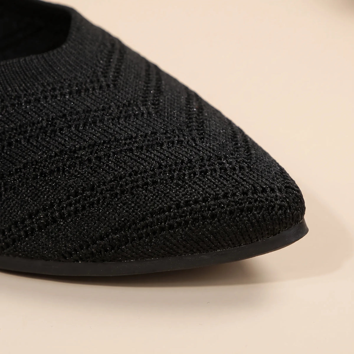 Pointa  - Pointed Toe Slip-On Flats Office Wear