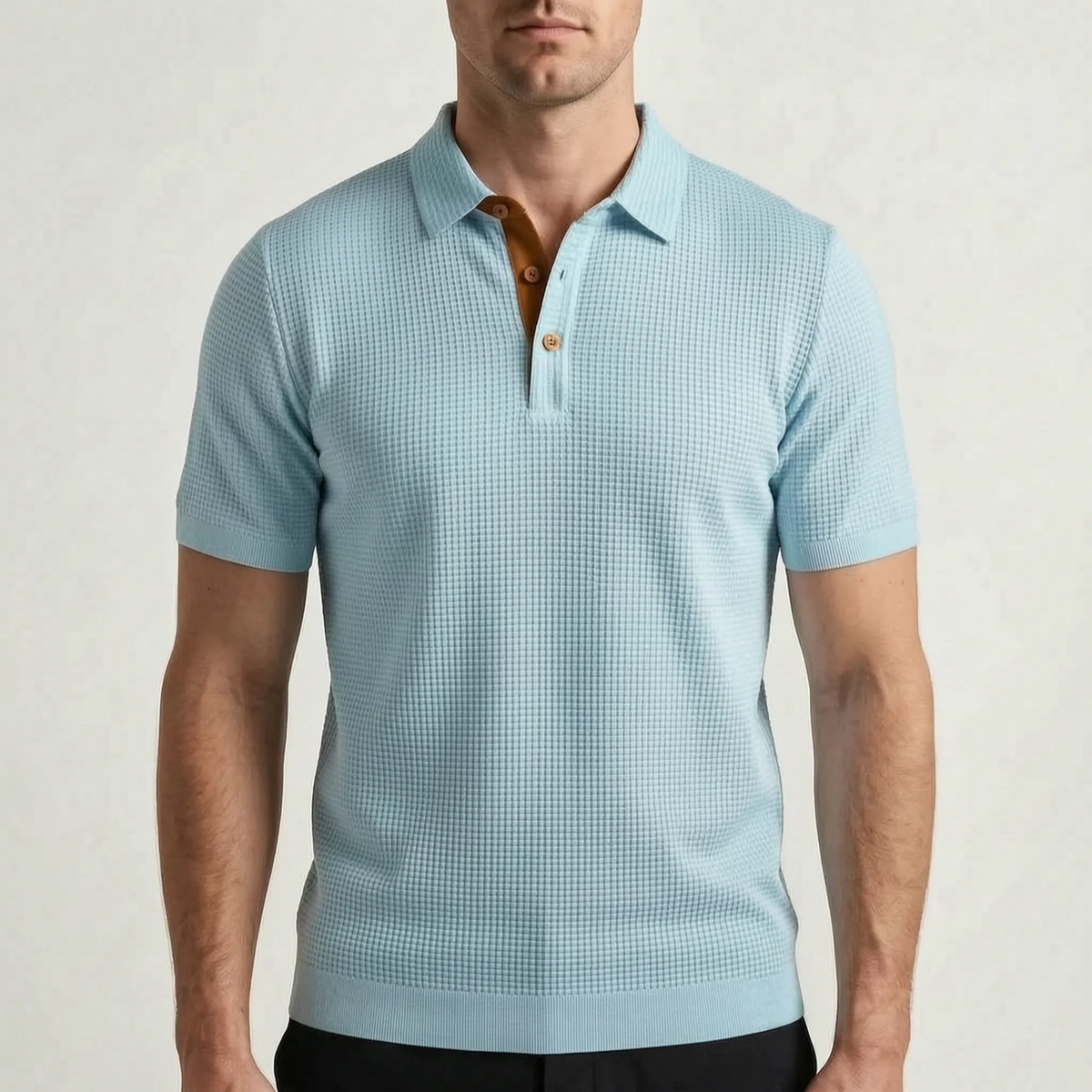 Poldano  - Textured Short-Sleeve Men's Polo Shirt Smart-Casual Dressing