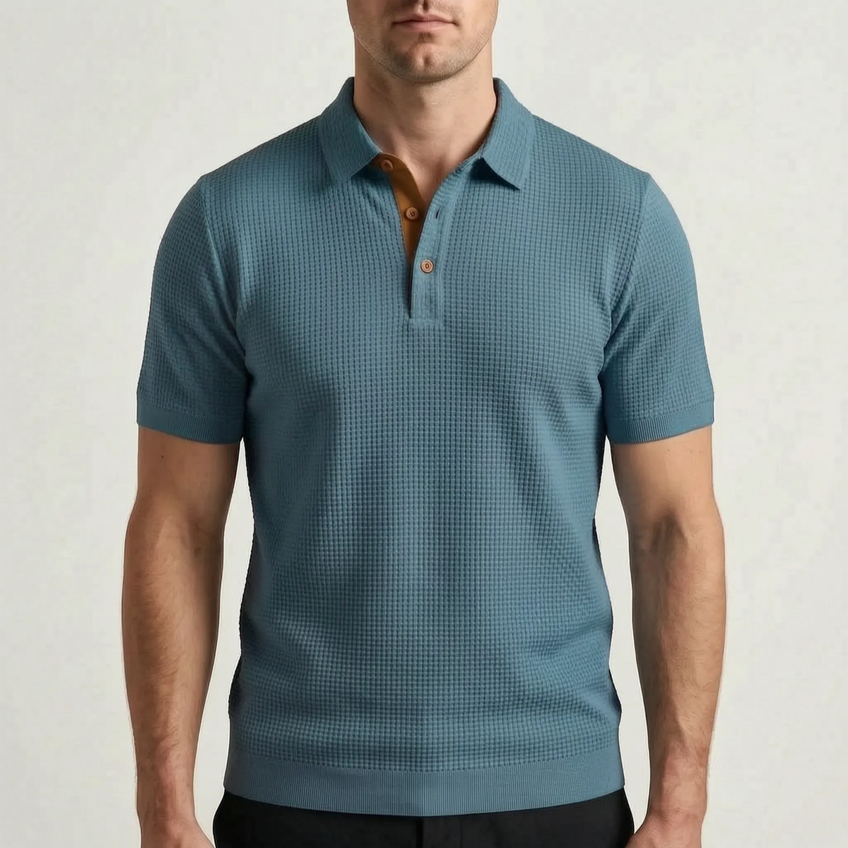 Poldano  - Textured Short-Sleeve Men's Polo Shirt Smart-Casual Dressing