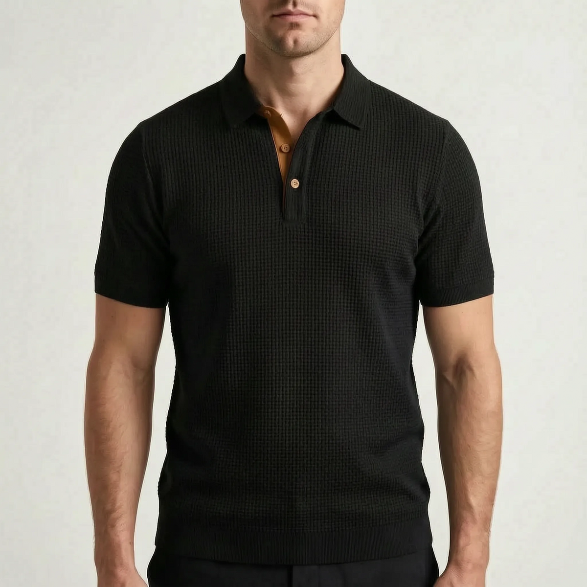 Poldano  - Textured Short-Sleeve Men's Polo Shirt Smart-Casual Dressing