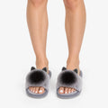 Pomplume  - Fluffy Open-Toe House Slippers Relaxing Indoors