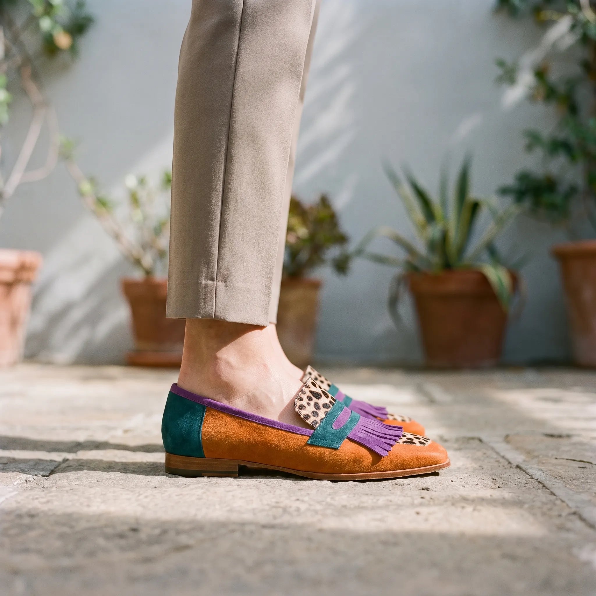 Prowlyn  - Animal Print Fringe Loafers Smart-Casual Outings