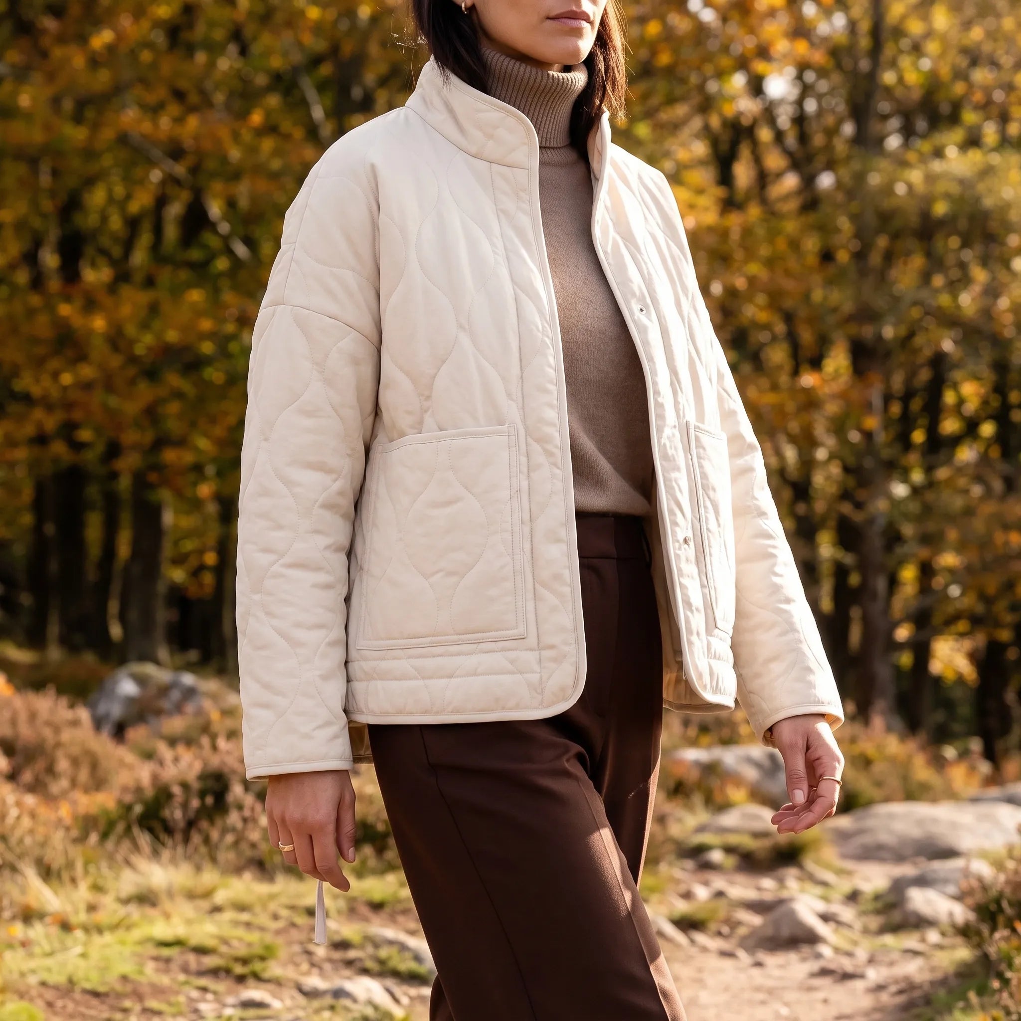 Quilona  - Lightweight Onion-Quilted Women's Jacket Layering Over Knitwear