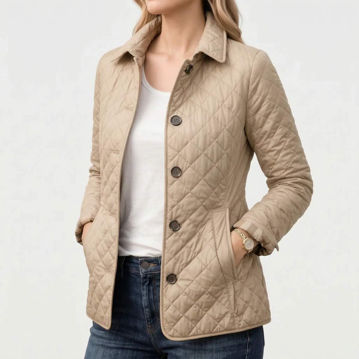Quilten  - Ladies Lightweight Quilted Jacket Everyday Commuting