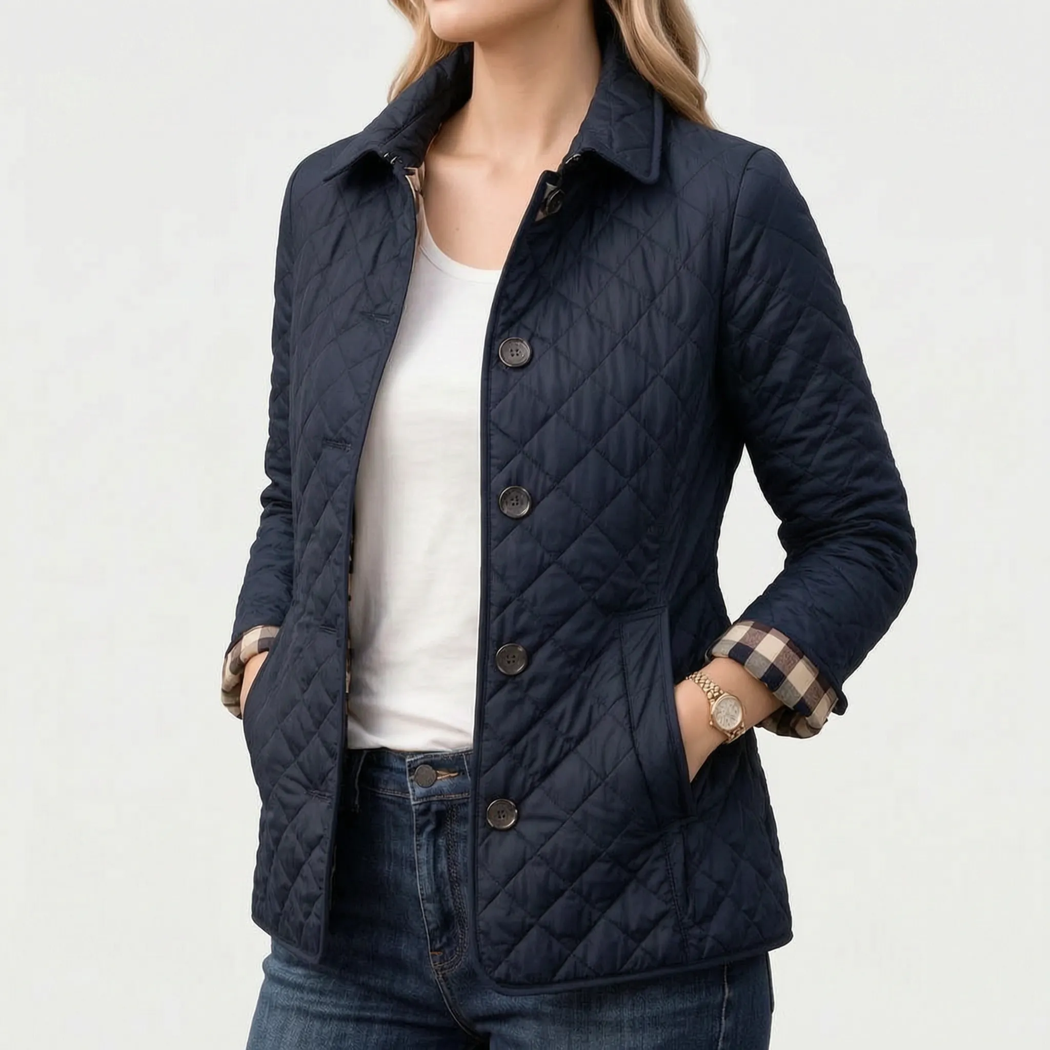 Quilten  - Ladies Lightweight Quilted Jacket Everyday Commuting
