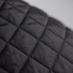 Men's diamond quilted padded jacket with stand collar and zip pockets