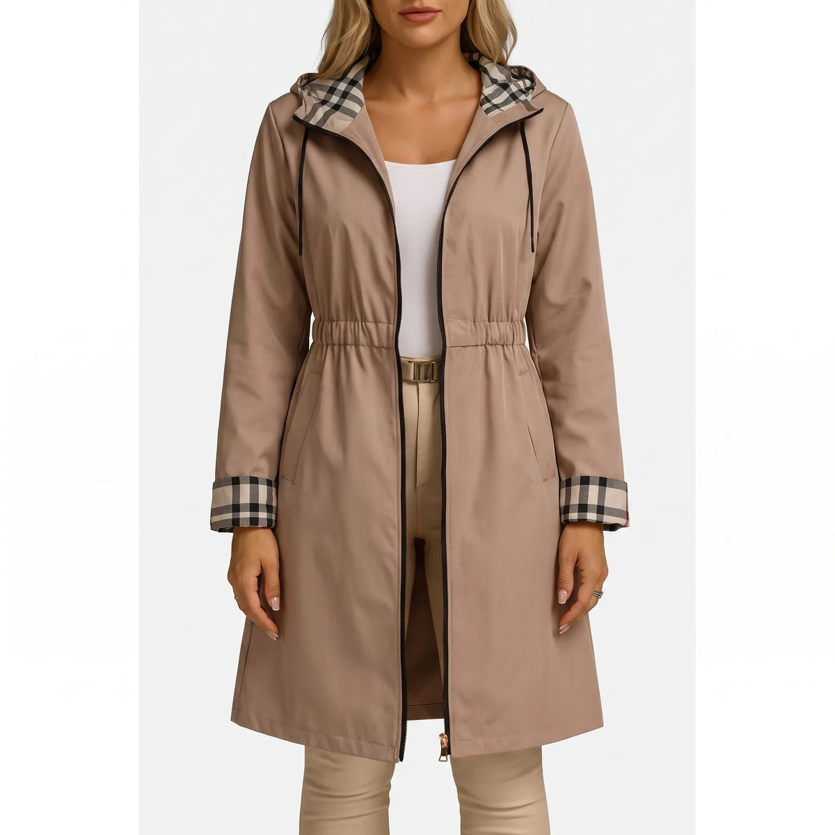 RainCore  - Hooded Raincoat Womens Daily Commute