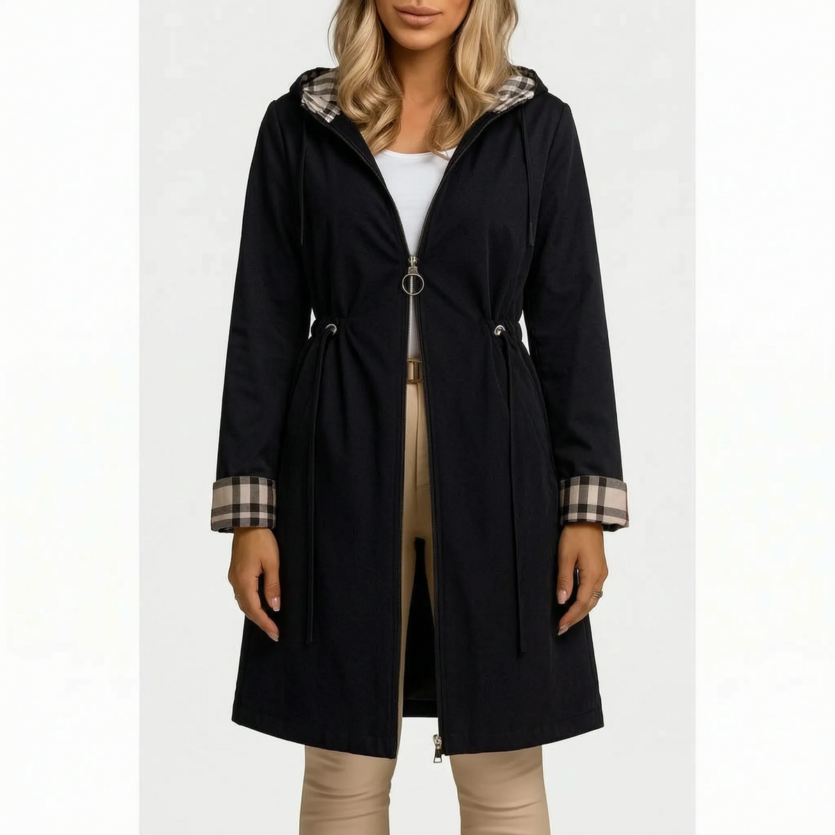 RainCore  - Hooded Raincoat Womens Daily Commute