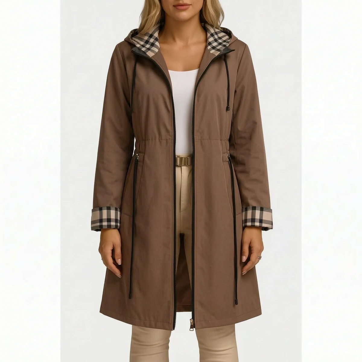RainCore  - Hooded Raincoat Womens Daily Commute