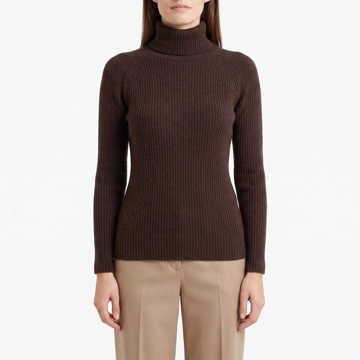 Ribton  - Slim-Fit Ribbed Turtleneck Jumper Cool Weather Layering