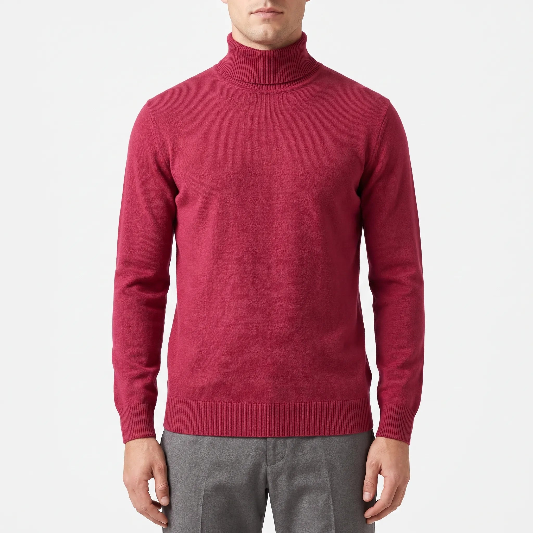 Rolland  - Men's Roll Neck Jumper Autumn Layering