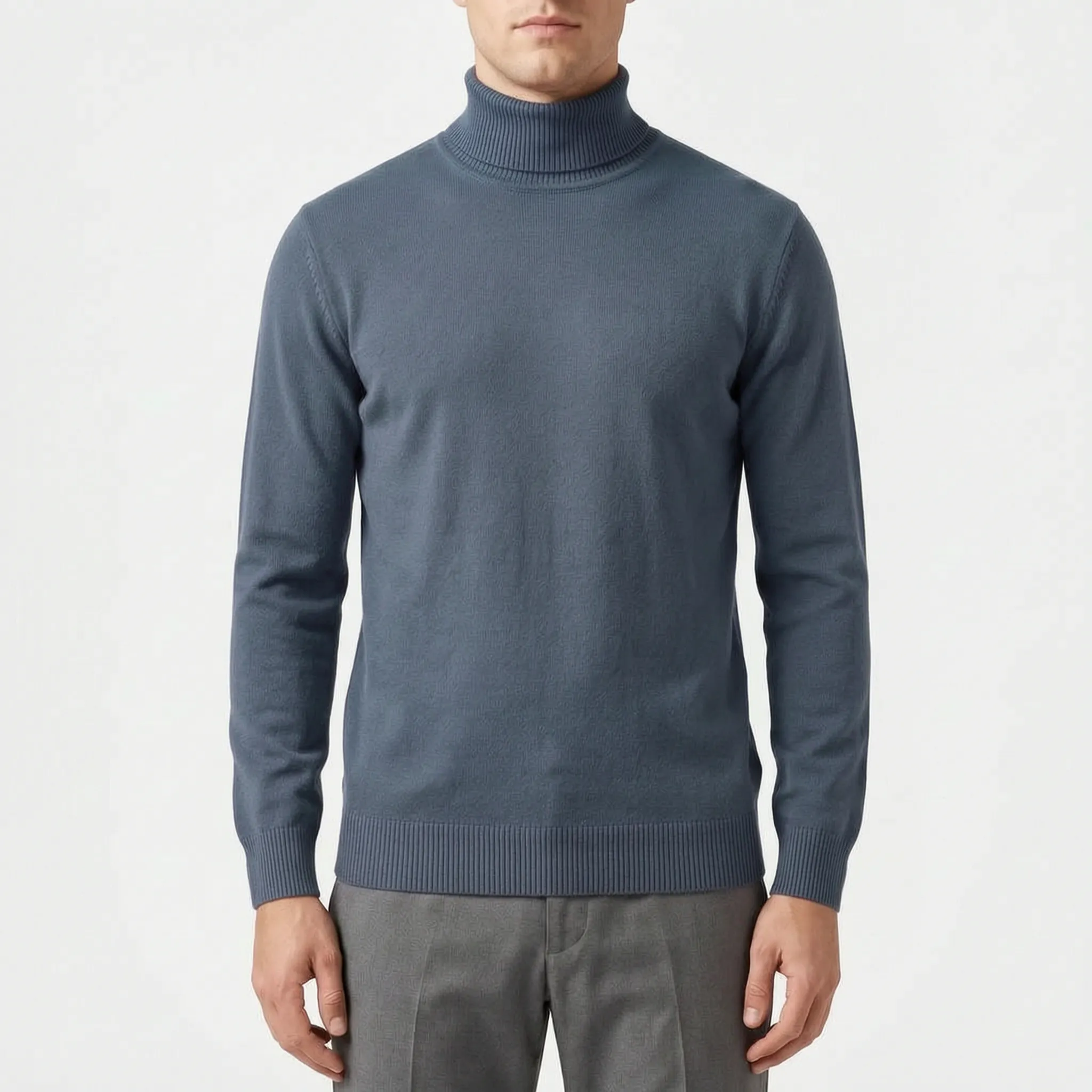 Rolland  - Men's Roll Neck Jumper Autumn Layering
