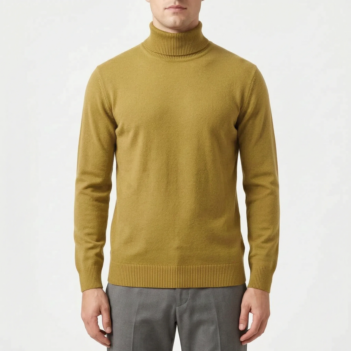 Rolland  - Men's Roll Neck Jumper Autumn Layering