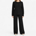 Rougeux  - Ribbed Co-Ord Lounge Set Relaxing At Home