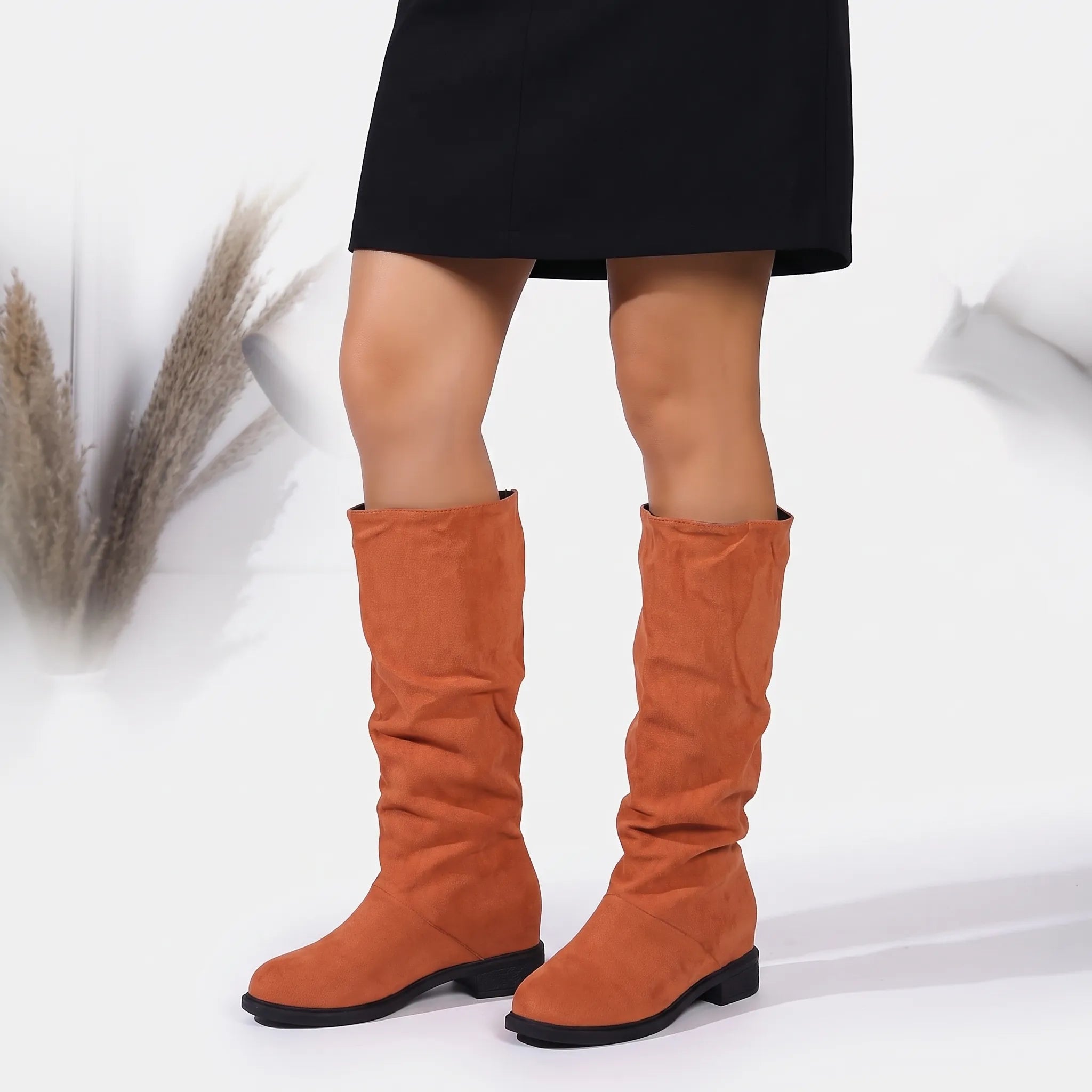 Ruchella  - Women's Knee High Slouch Boots Everyday Casual Wear