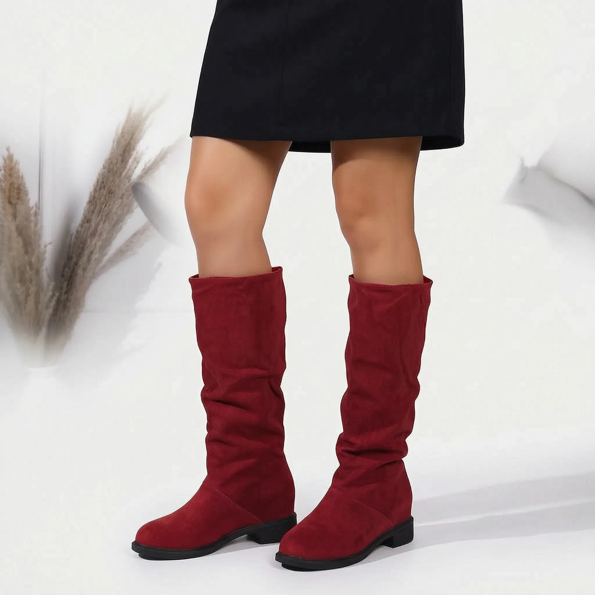 Ruchella  - Women's Knee High Slouch Boots Everyday Casual Wear