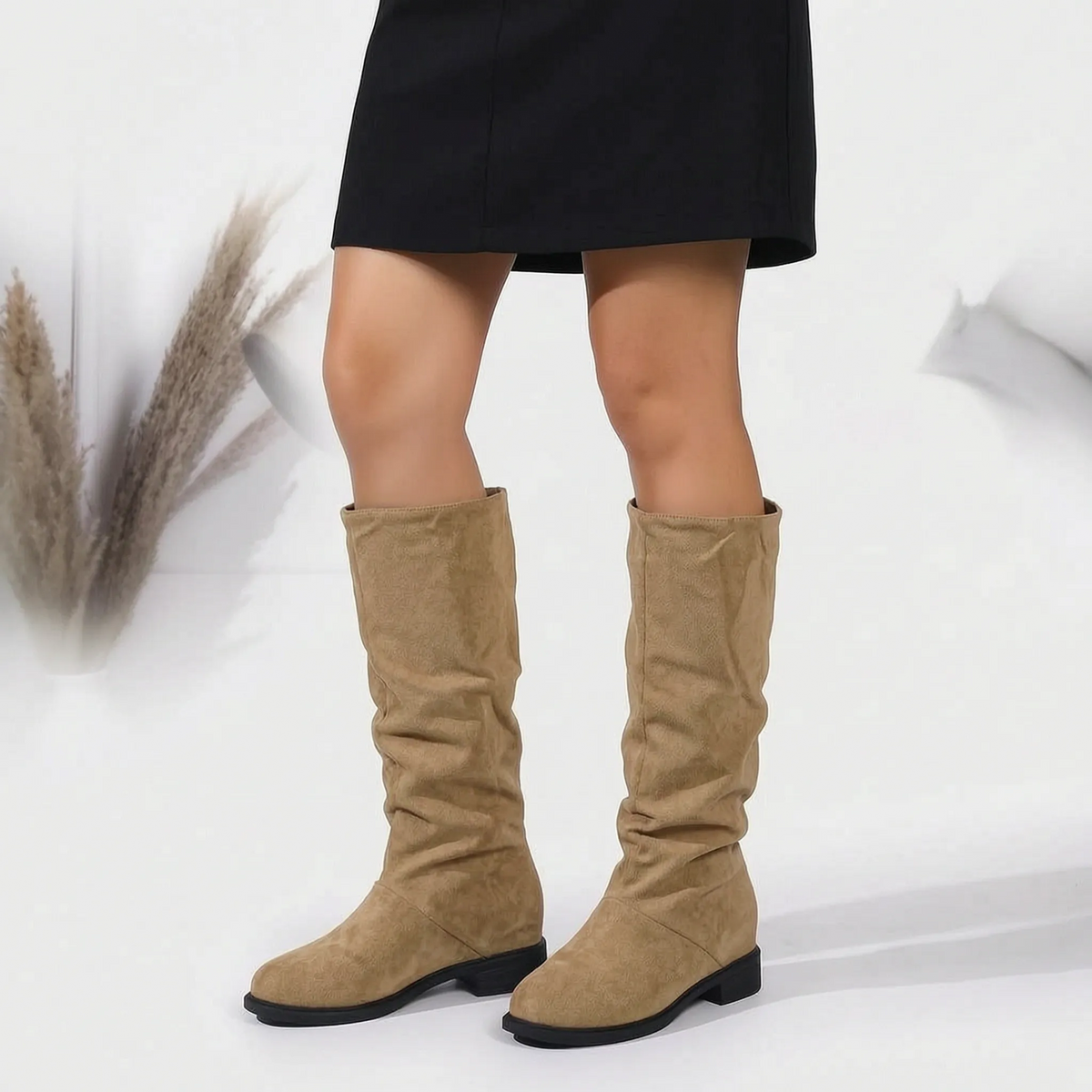 Ruchella  - Women's Knee High Slouch Boots Everyday Casual Wear
