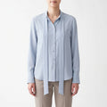 Sashira  - Relaxed Fit Tie Waist Blouse Office Styling