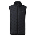 Quilted sleeveless gilet with high collar, full zip and front pockets