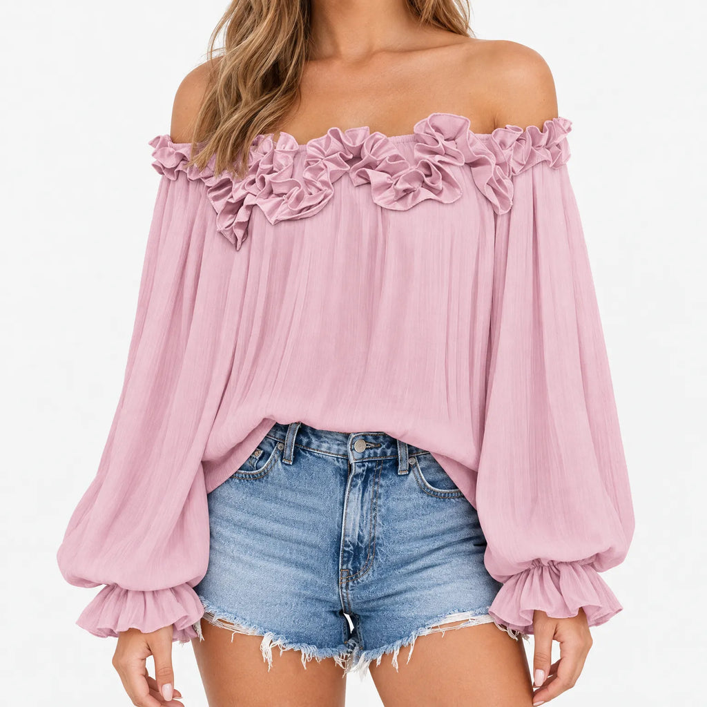 Serina  - Ruffled Off Shoulder Top Summer Styling