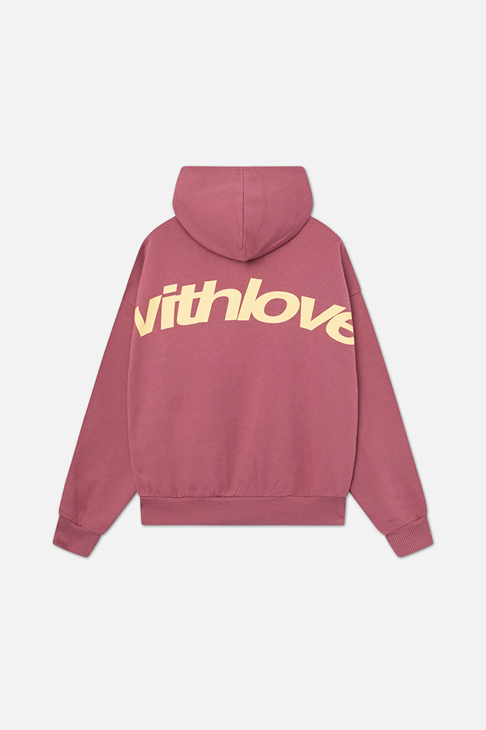 Women's hooded logo hoodie with long sleeves and front pouch pocket