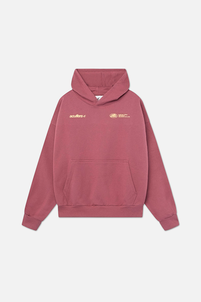 Women's hooded logo hoodie with long sleeves and front pouch pocket