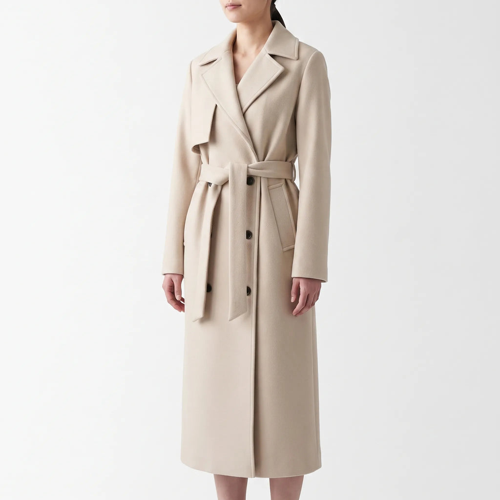 Silhovia  - Long Double-Breasted Women's Trench Coat Layering Over Daily Outfits