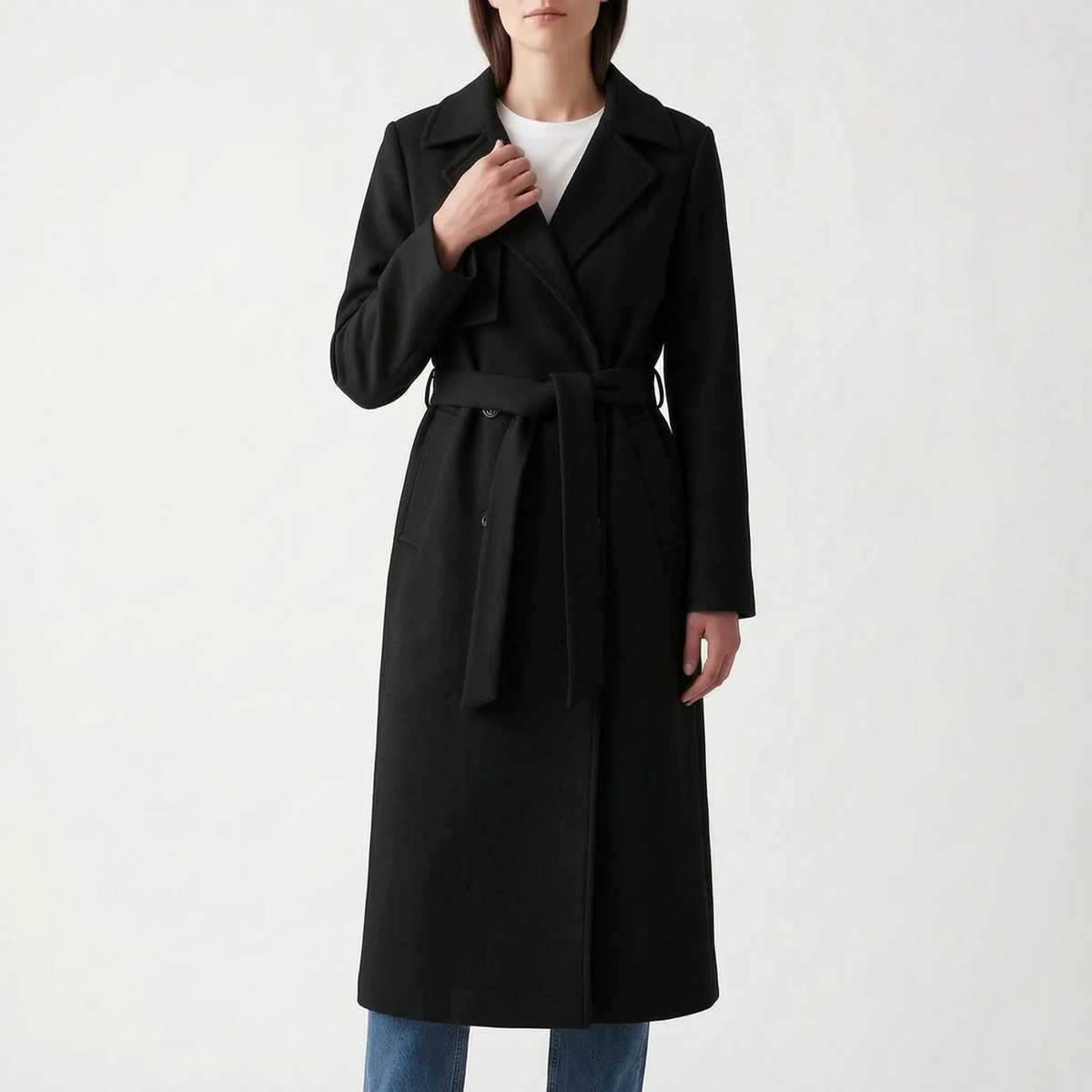 Silhovia  - Long Double-Breasted Women's Trench Coat Layering Over Daily Outfits