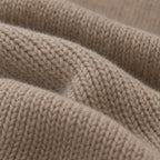 Women's asymmetric button front knitted cardigan with long sleeves and ribbed trims