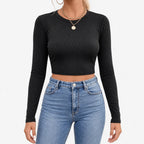 Solara  - Fitted Long Sleeve Top Evening Social Gatherings