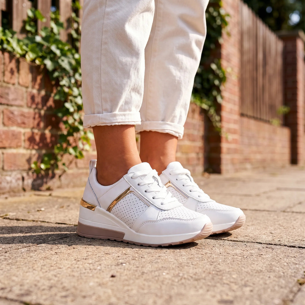 StrideEase  - Wedge Heel Orthopaedic Trainers Daily City Walks