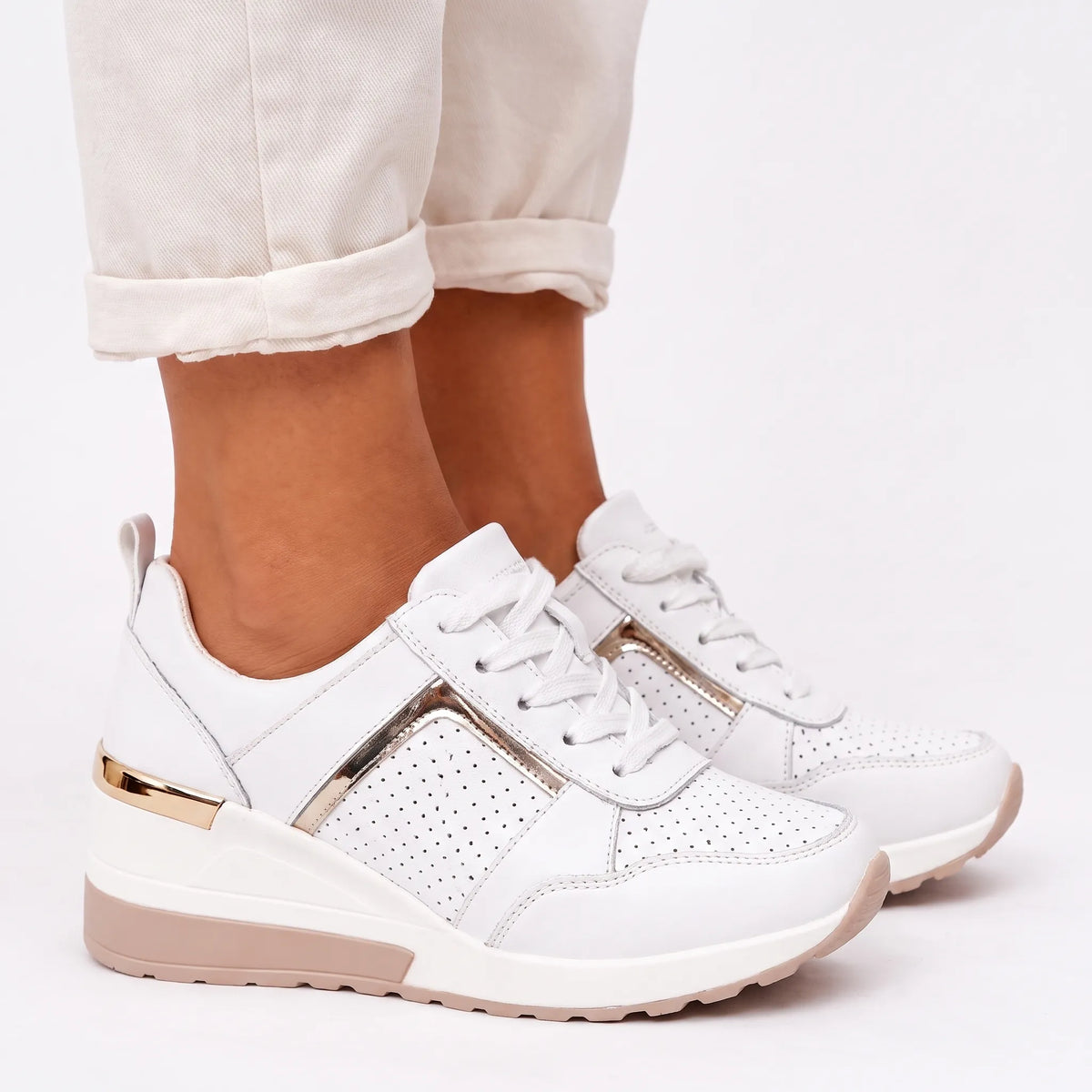 StrideEase  - Wedge Heel Orthopaedic Trainers Daily City Walks