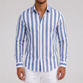 Strypon  - Relaxed Fit Vertical Striped Shirt Smart-Casual Dining