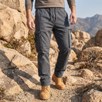 Men's relaxed cargo trousers with multiple utility pockets