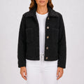 Textura  - Textured Button-Up Autumn Jacket Layering Over Outfits