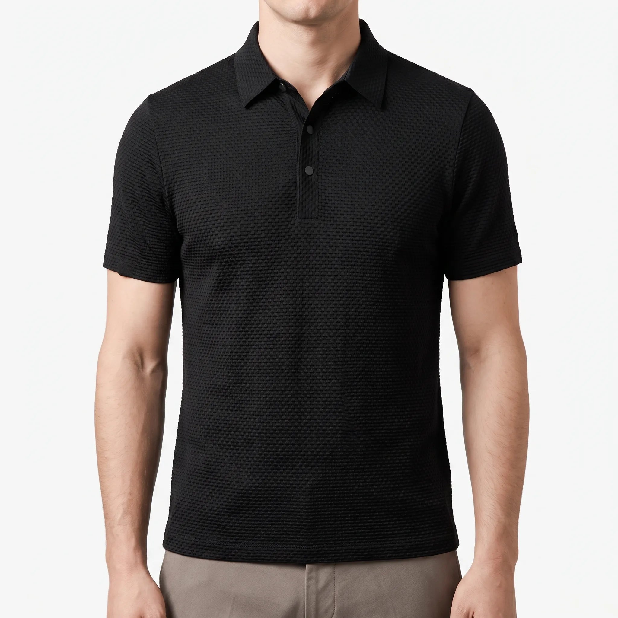 Texturo  - Textured 3D Weave Polo Shirt Warm Weather Outings