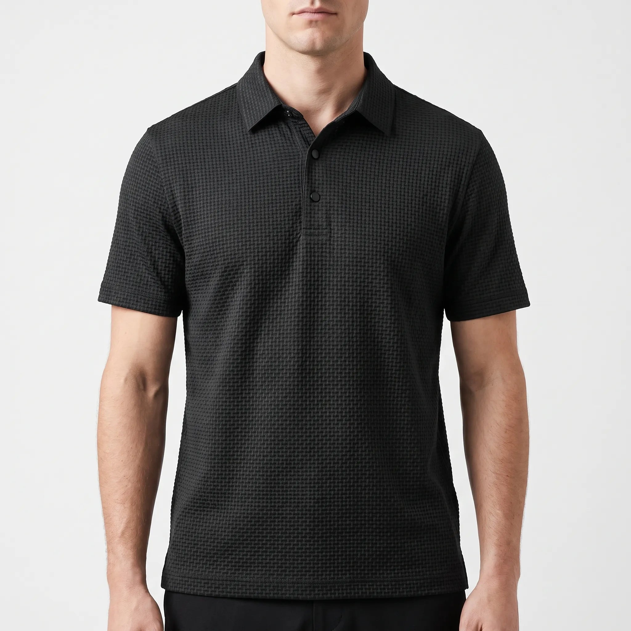 Texturo  - Textured 3D Weave Polo Shirt Warm Weather Outings