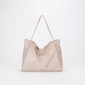 Women's large slouchy shoulder tote bag with long straps