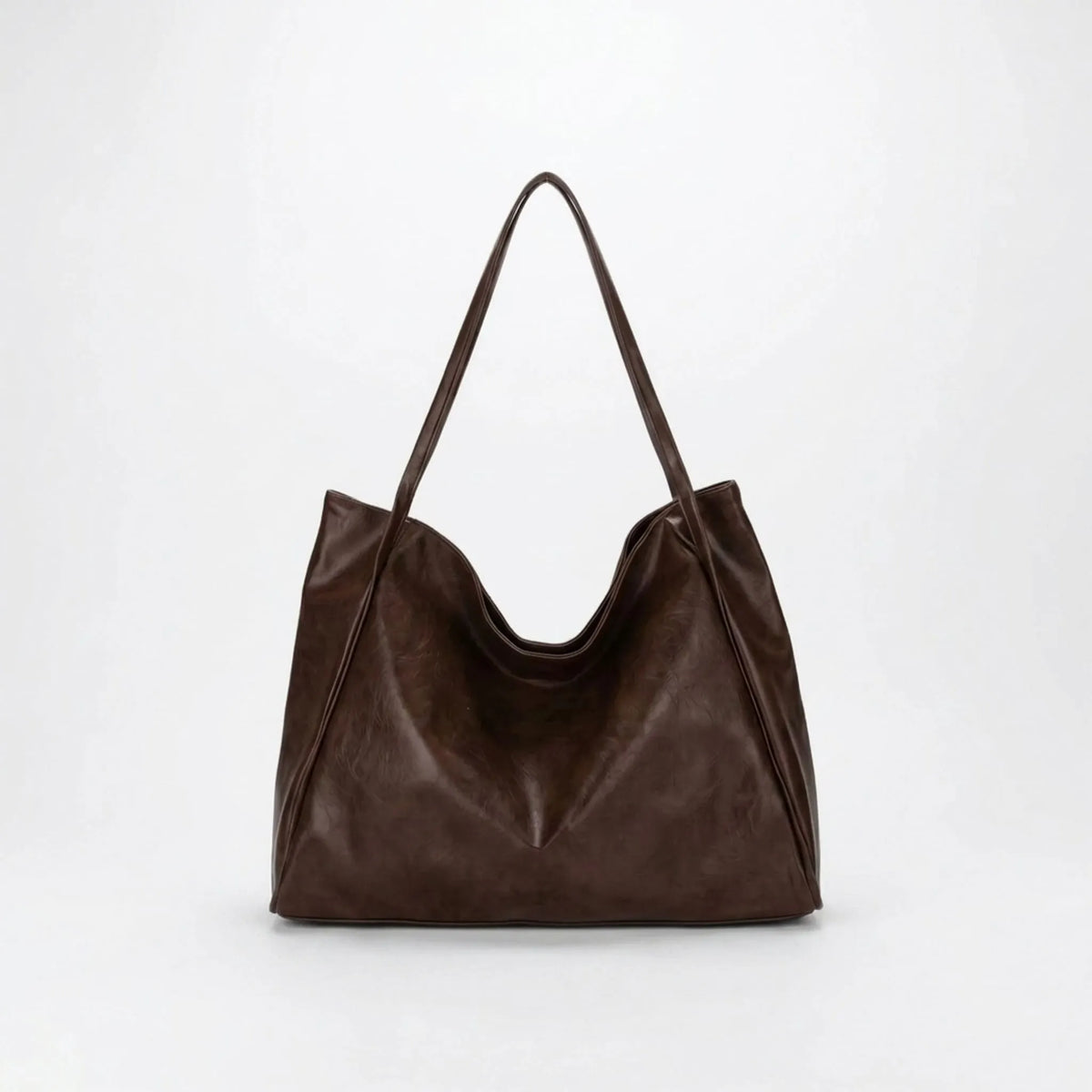 Women's large slouchy shoulder tote bag with long straps