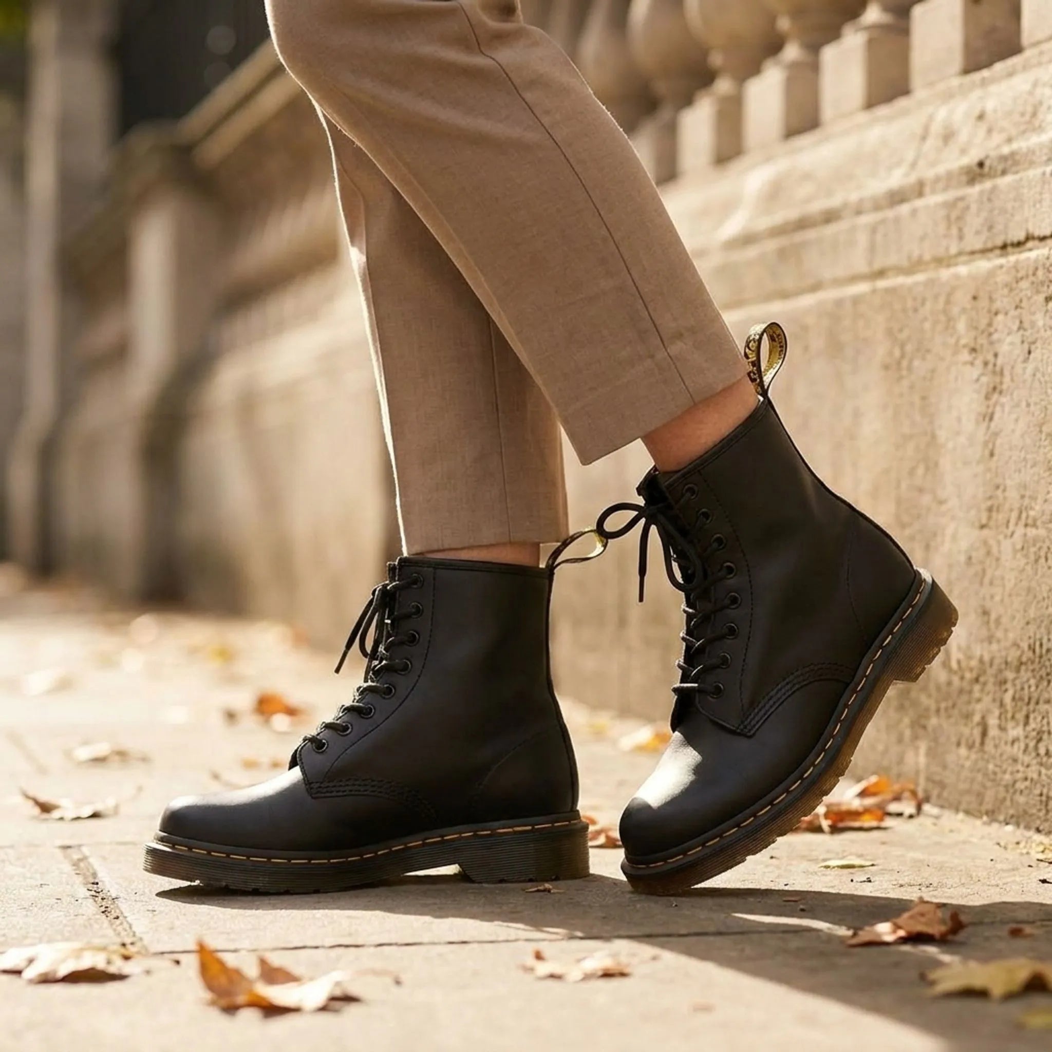Treadline  - 8-Eye Lace-Up Combat Boots City Walking