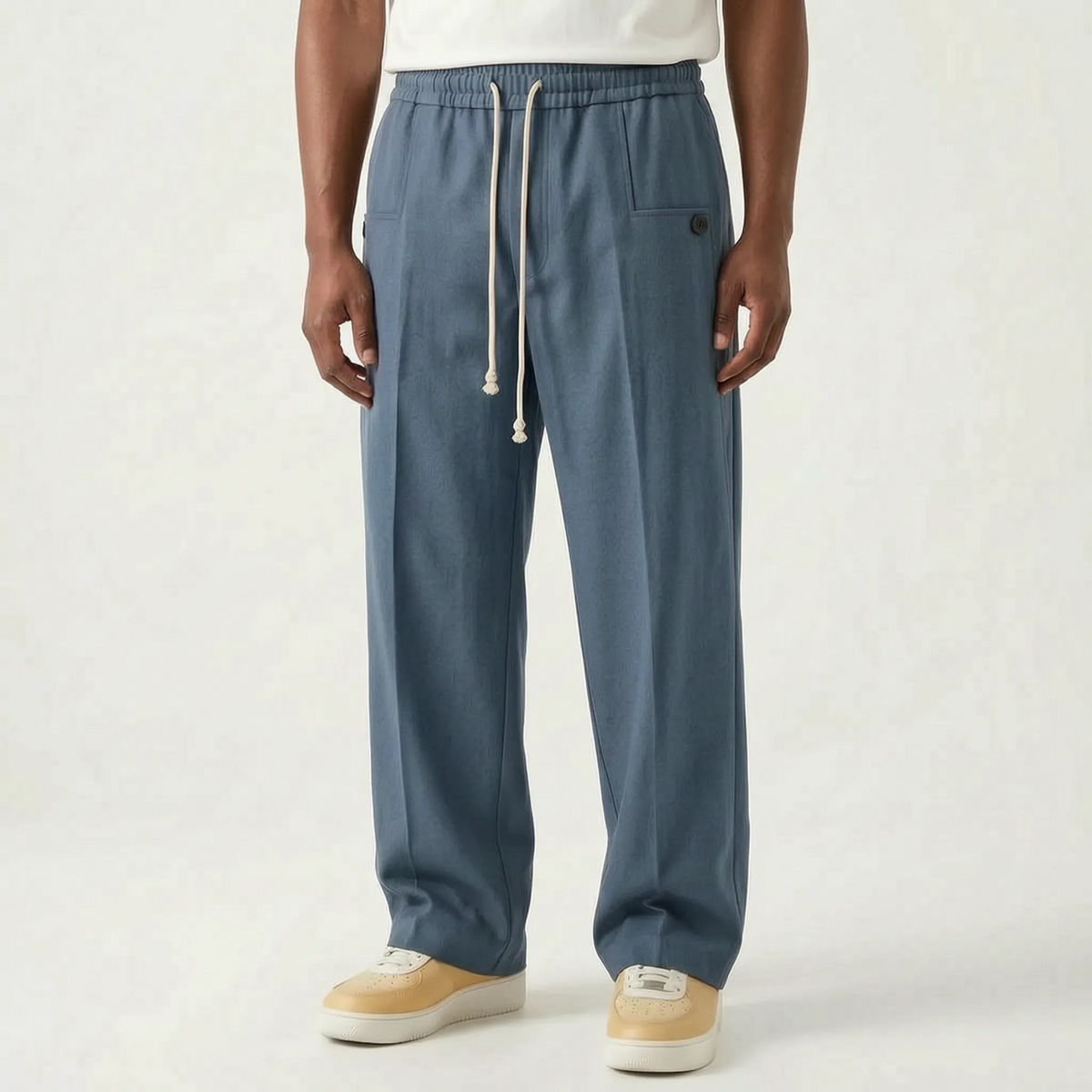 Trensio  - Straight Wide Leg Casual Trousers Casual Weekend Outings