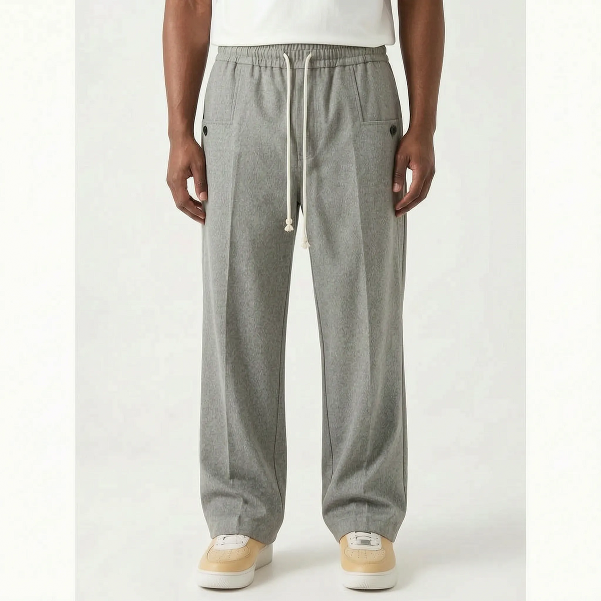 Trensio  - Straight Wide Leg Casual Trousers Casual Weekend Outings