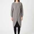 Tuliva  - Longline Ribbed Jumper Dress Layering Over Leggings