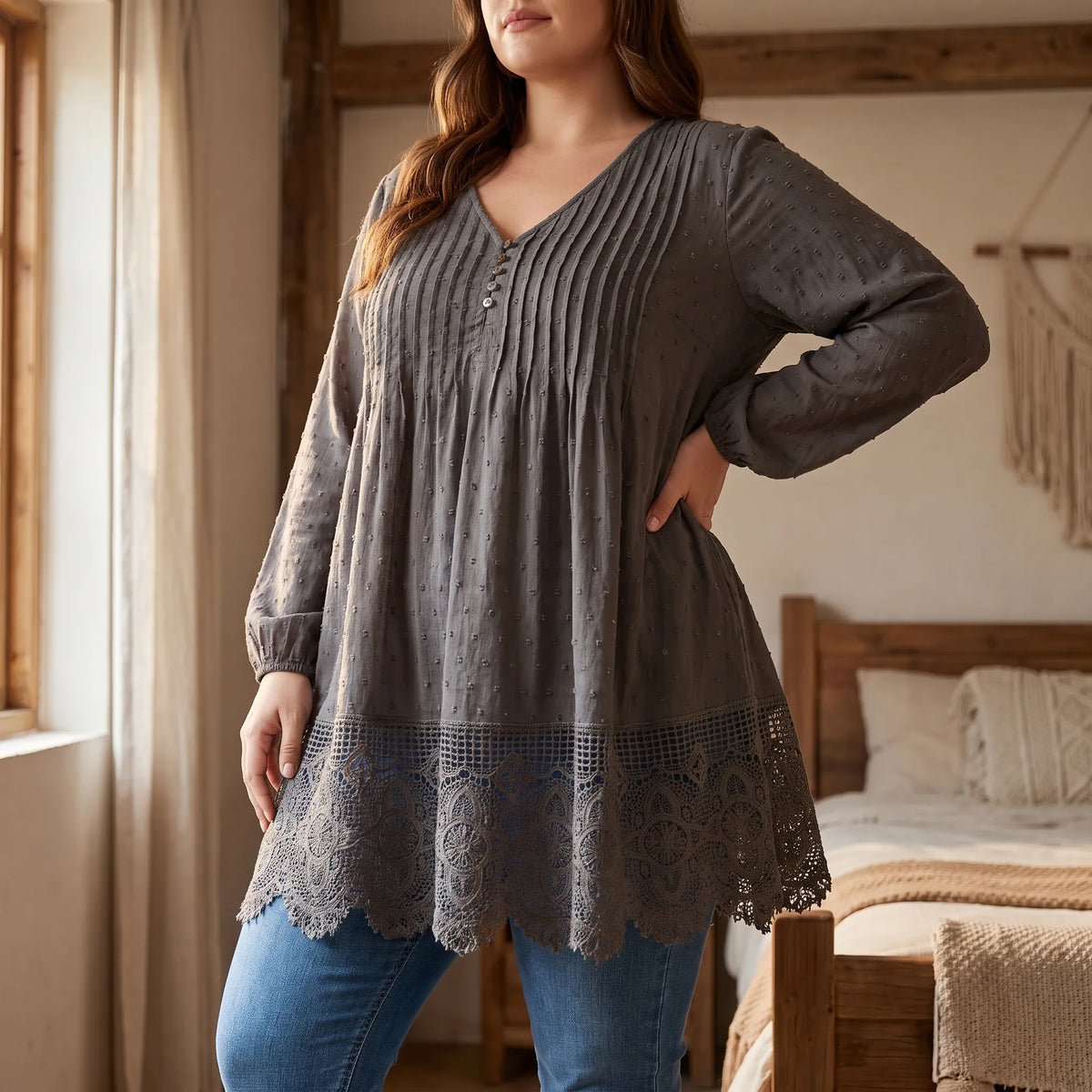 Tuniqa  - Women's Tunic Style Top Pairing With Leggings
