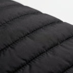 Men's hybrid quilted jacket with stand collar, long sleeves and front zip