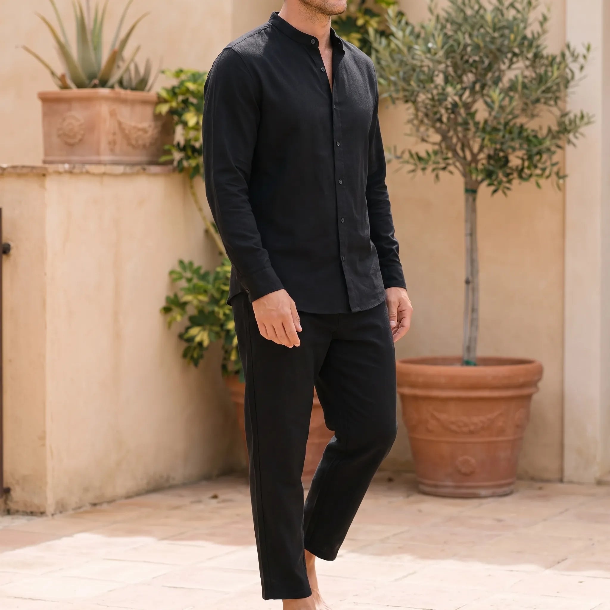 Vaelis  - Breathable Coordinated Trouser Set Summer Evening Wear